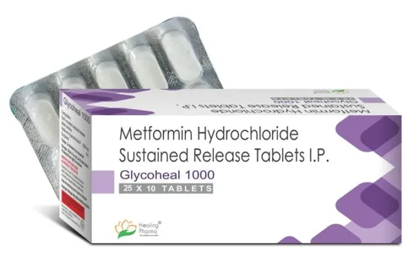glycoheal 1000 mg tablets box